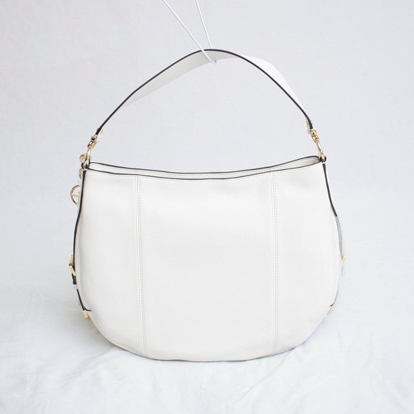 Michael Kors Brooke Hobo Bag Optic White - Picture 4 of 7